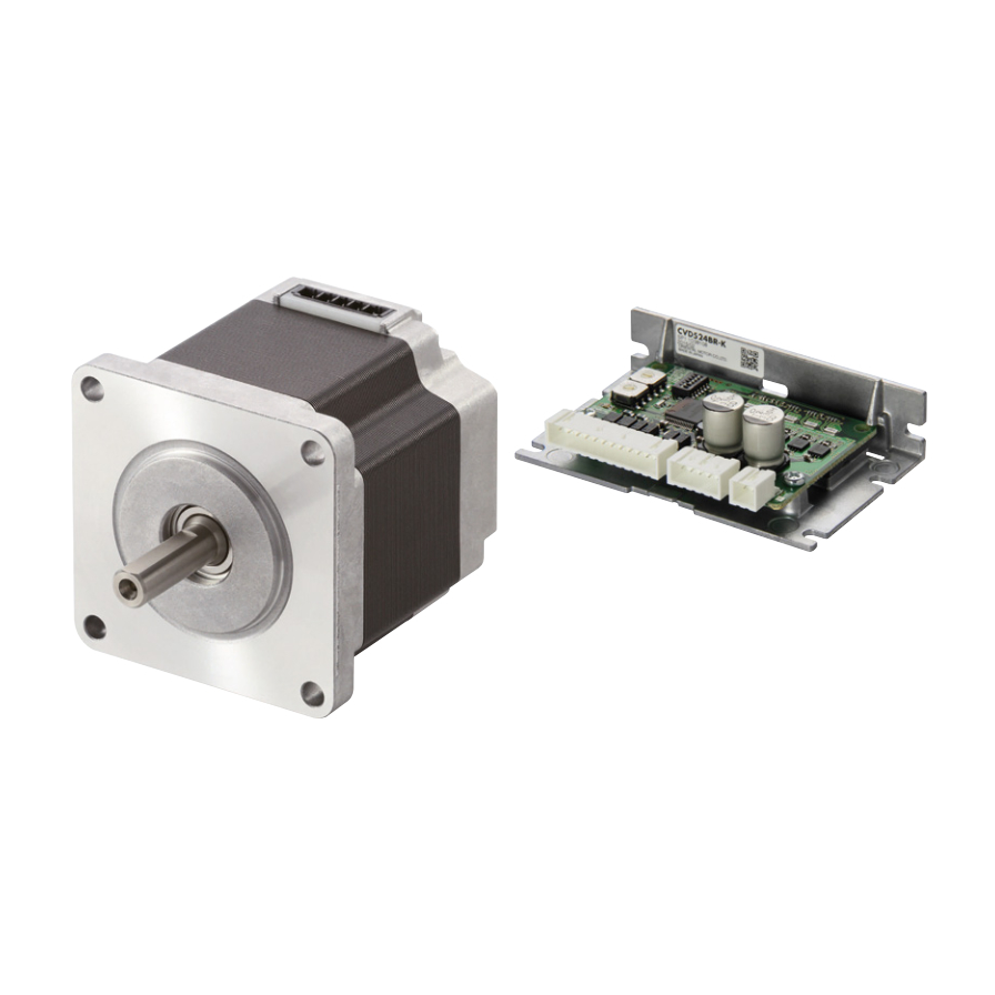 Stepper motors with controller on 24/48 VDC